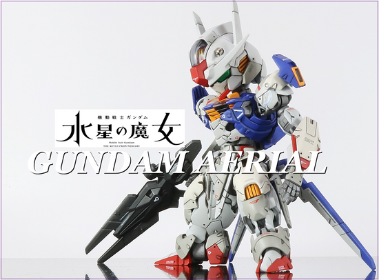 Mobile Suit Gundam Witch of Mercury Gundam Aerial Modeled by Gunprakan2