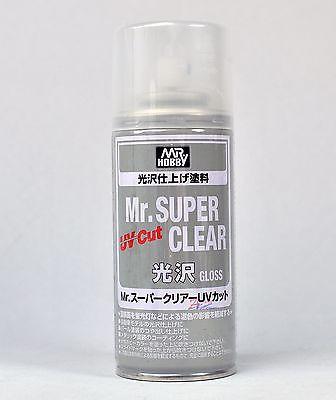 Mr Super Clear FLAT Matte Matt 170ml Spray Sealant B514:700 Model NEW VERS  Hobby
