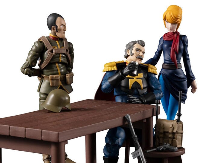 Image of Mobile Suit Gundam G.M.G. Principality of Zeon Team Ramba Ral & Motorcycle Set (With Gift)