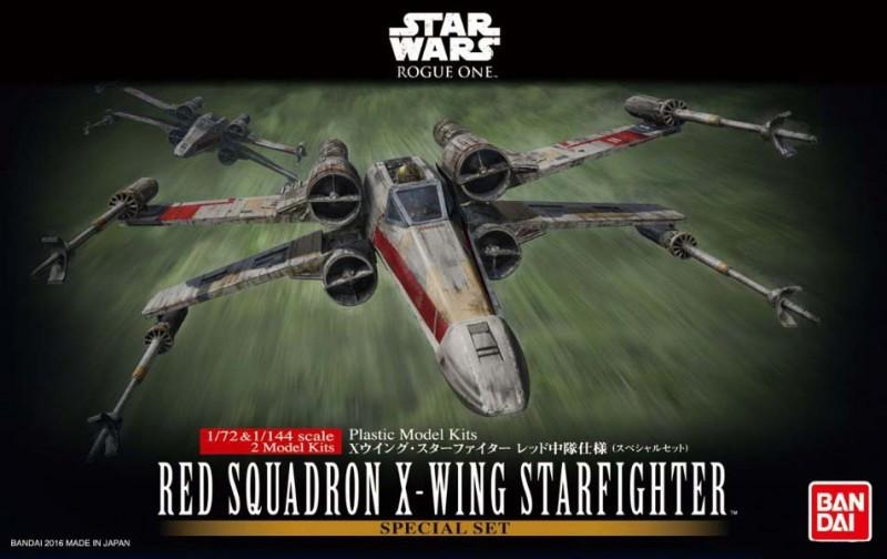 Bandai 1/72 & 1/144 Red Squadron X-Wing Starfighter Special Set Rouge One