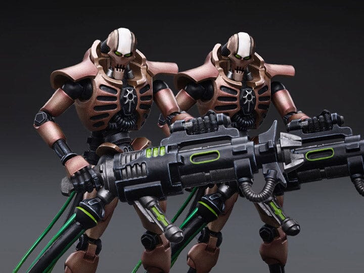 Image of Warhammer 40K Necrons Szarekhan Dynasty Immortal with Tesla Carbine 1/18 Scale Figure Set