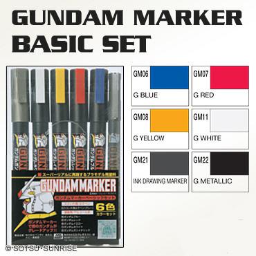 GMS108 GSI Gundam Marker Zeon Set (6 Markers) – USA Gundam Store