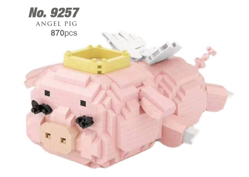 Image of LOZ IDEAS Mini Block 9257 Angel Pig Building Set