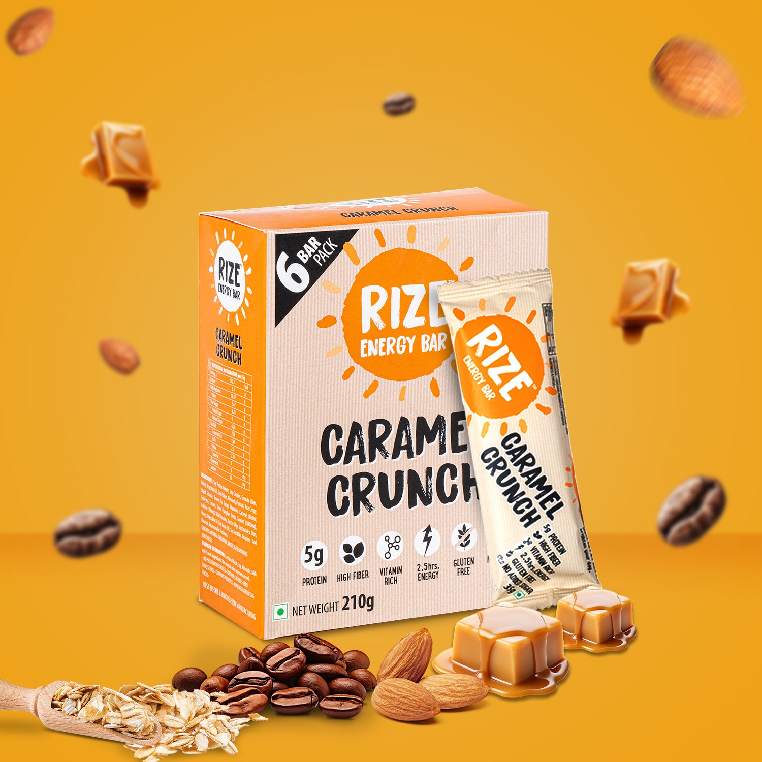 Rize Energy Bar: Caramel Crunch