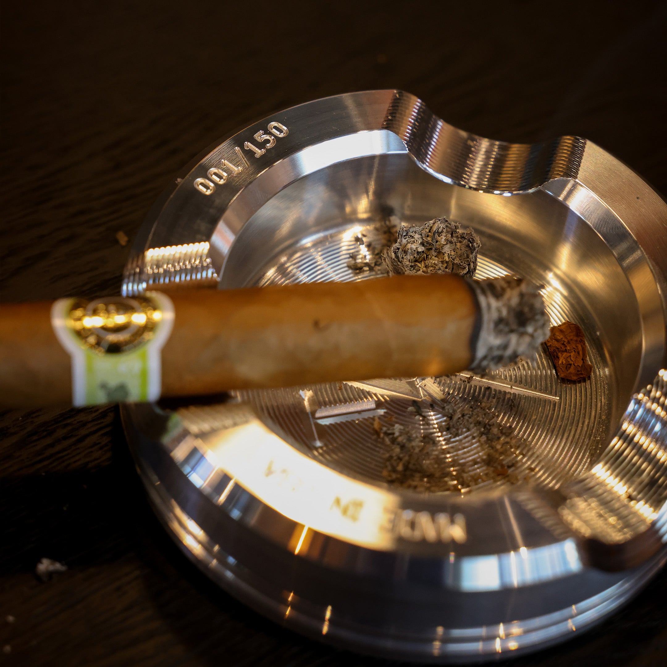 Thrashin Supply Co Custom Billet Machined Ashtray for Cigars Cigarettes Joints and More