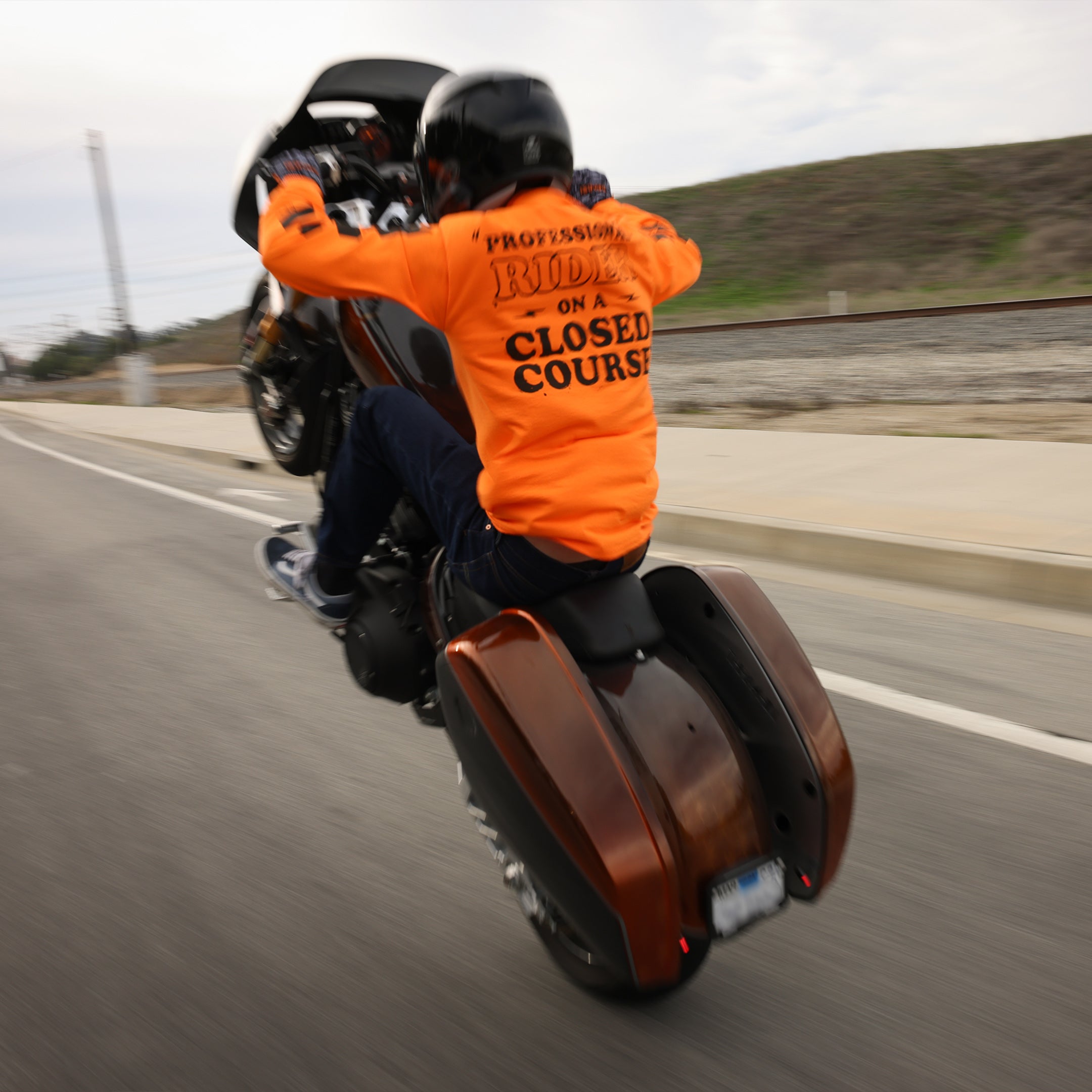 Thrashin Supply Professional Rider On a Closed Course Long Sleeve Pocket Shirt