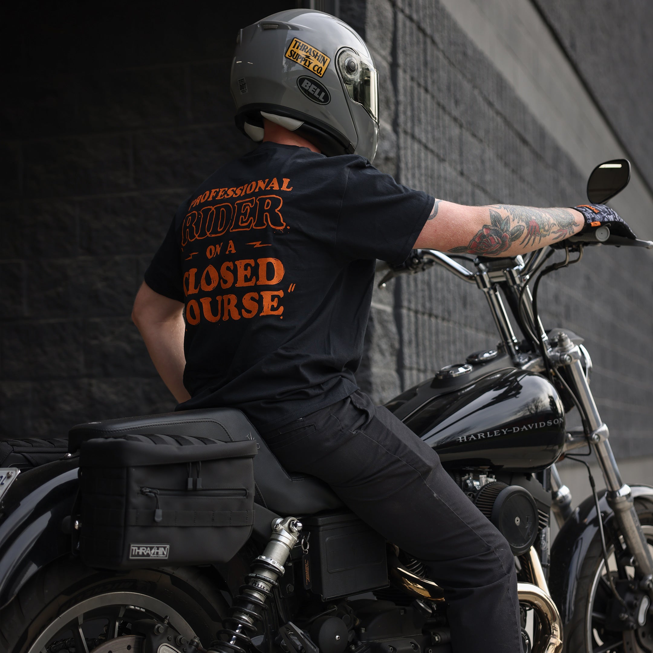 Thrashin Supply Professional Rider on a Closed Course Pocket Tee