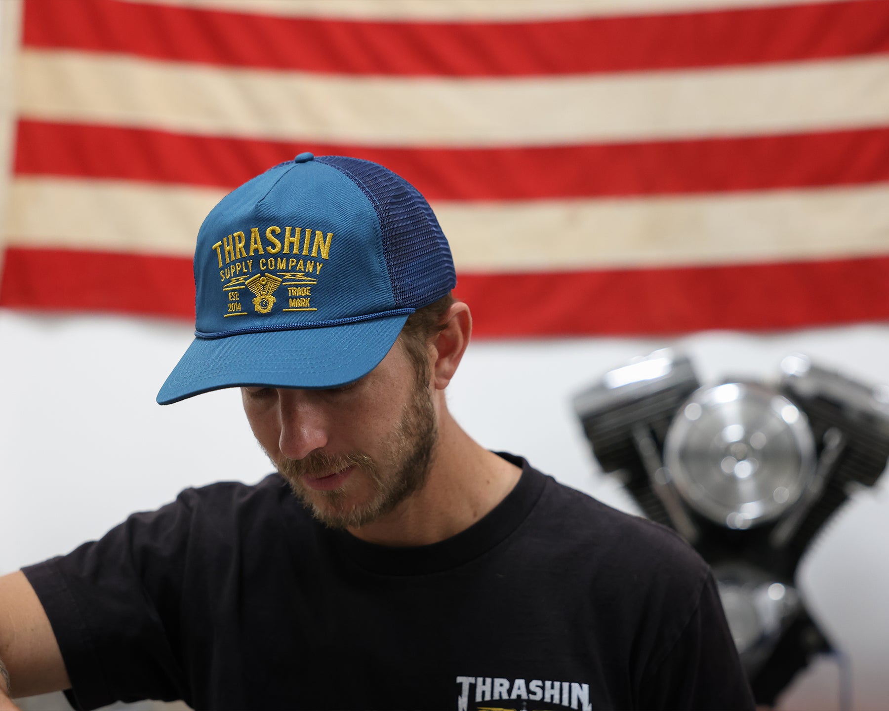 Thrashin Supply Co. Union Hat - Navy