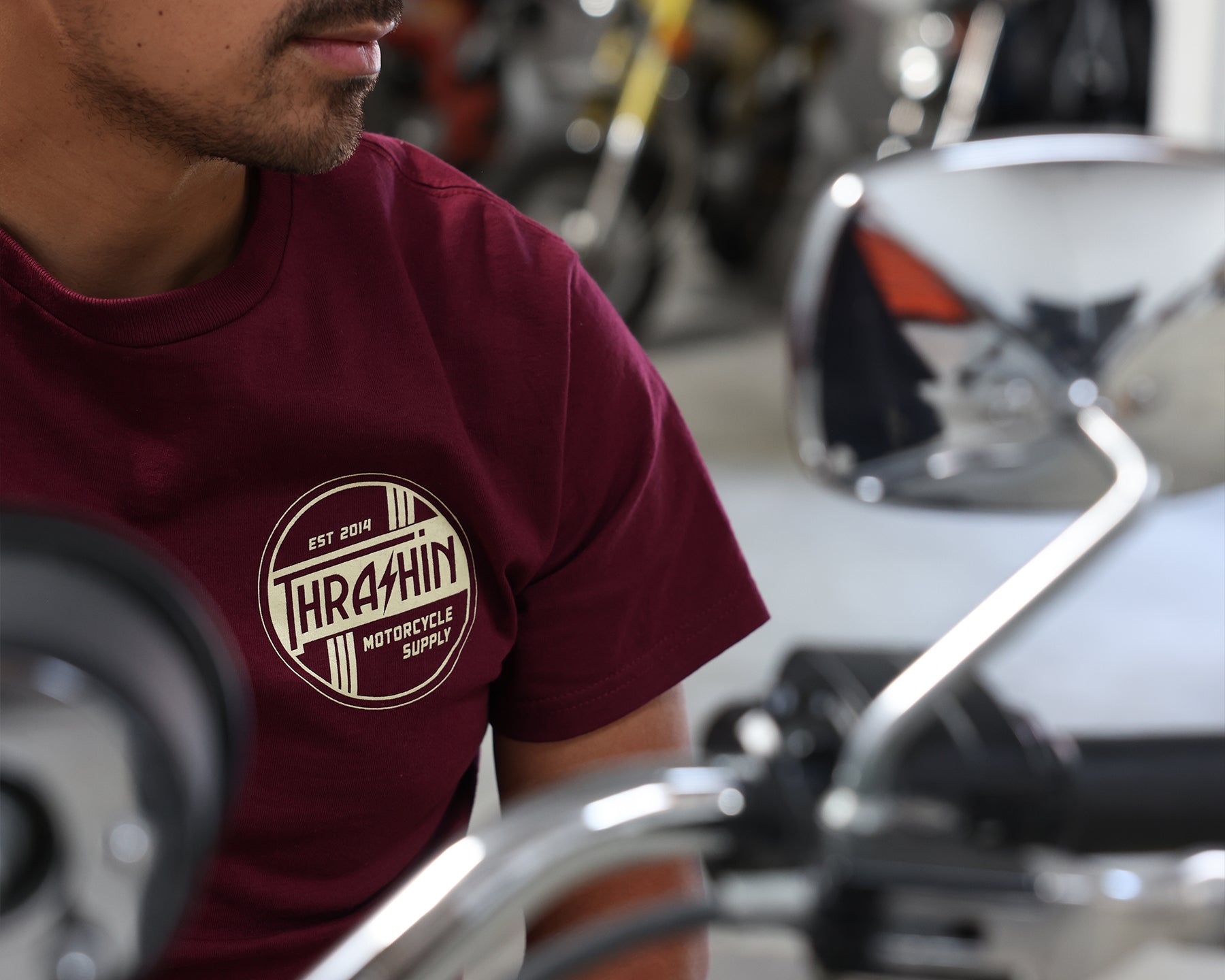 Thrashin Supply Deco Tee - Burgundy