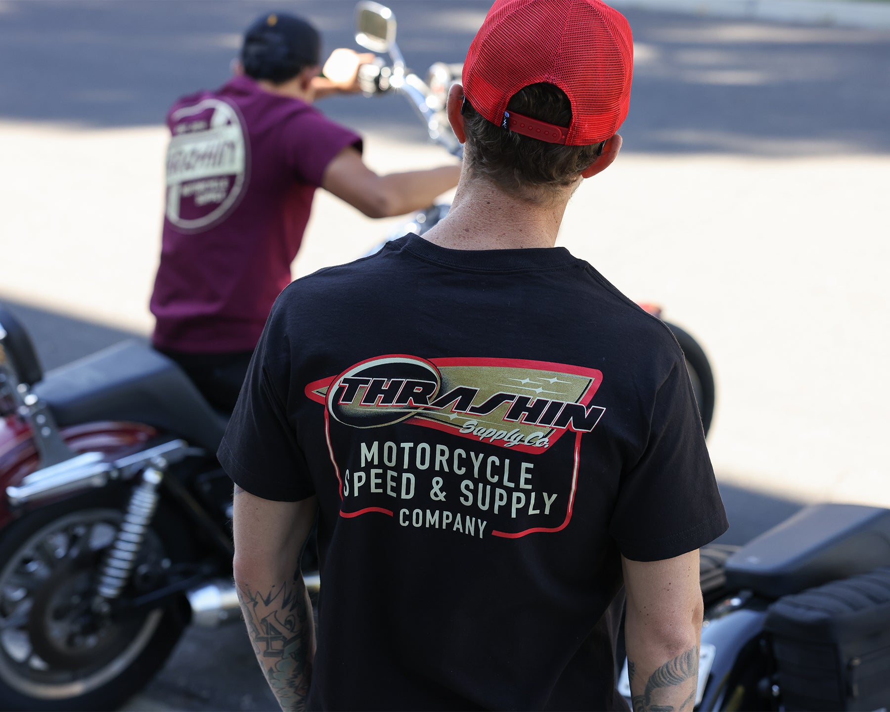 Thrashin Supply Gas Tank Tee - Black