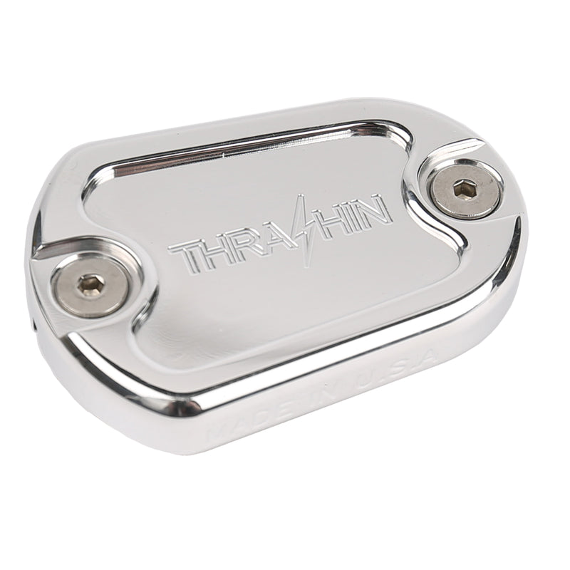 Polished Dished Rear Brake Reservoir Cap - Sportster – Thrashin Supply