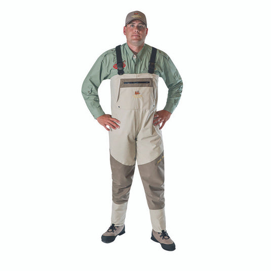 Caddis Men S Breathable Stockingfoot Waders - Medium Tan