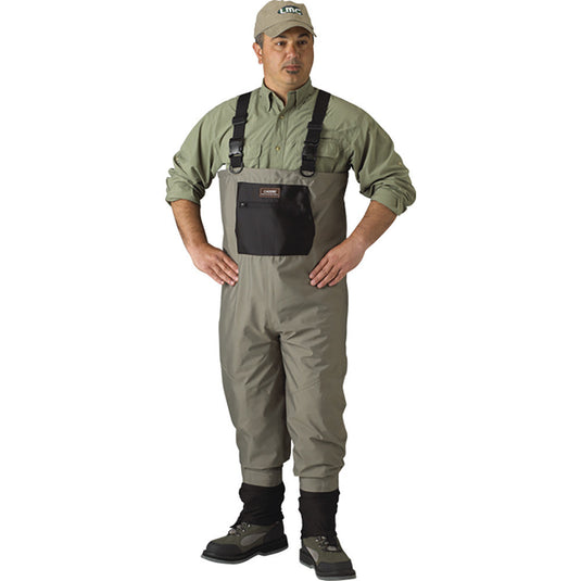 Caddis Mens Stout Beige/Khaki Breathable 600 Gram Thinsulate Bootfoot –  Waders
