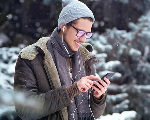 hoesje voor je telefoon in de winter en kerst periode