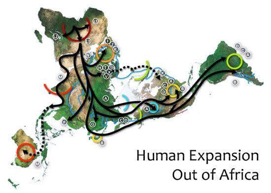 Human expansion out of africa