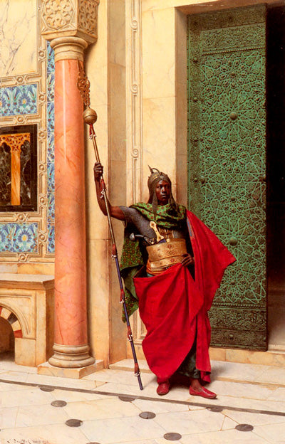 A Nubian Guard by Ludwig Deutsch