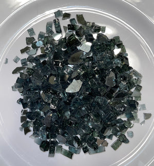 Grayish-Black Crushed Glass 1/4" - Glass Addicts Supplies - Crushed Glass For Crafts