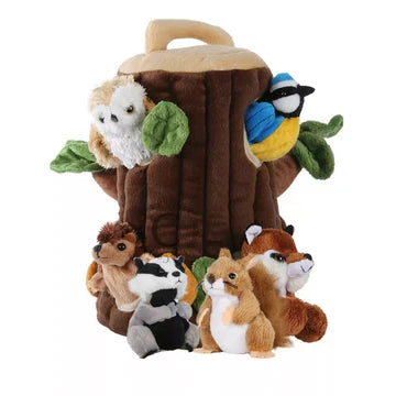 Hide Away Tree Puppet with Woodland Creatures