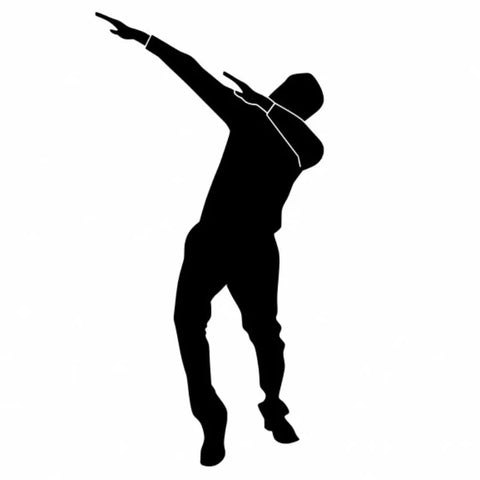 Silhouette of a Man Dancing