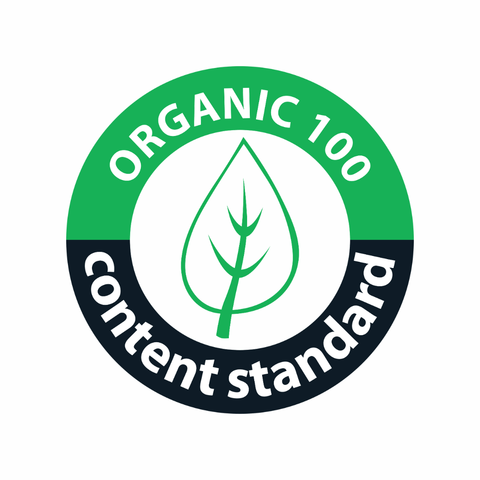 Logo label Organic 100 content standard