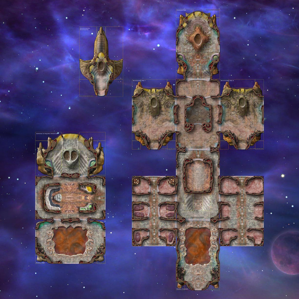 Alien Starship Tiles Maps Of Mastery