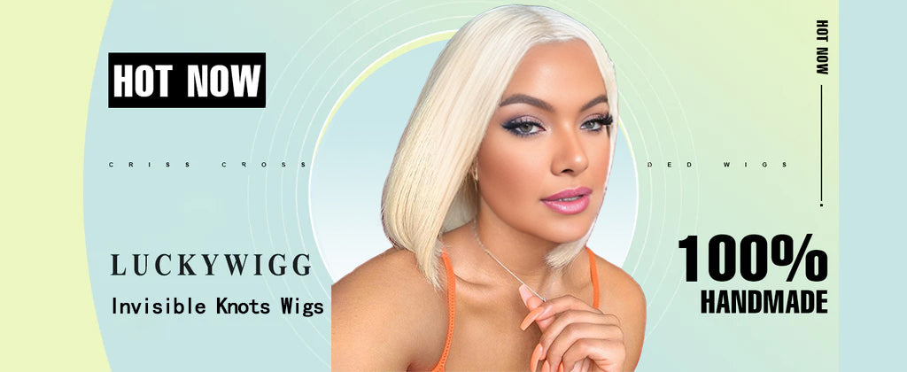 Invisible Knots 613 Honey Blonde Straight Short Bob Wig Glueless 13x4 Lace Frontal Wig Pre Cut Wigs