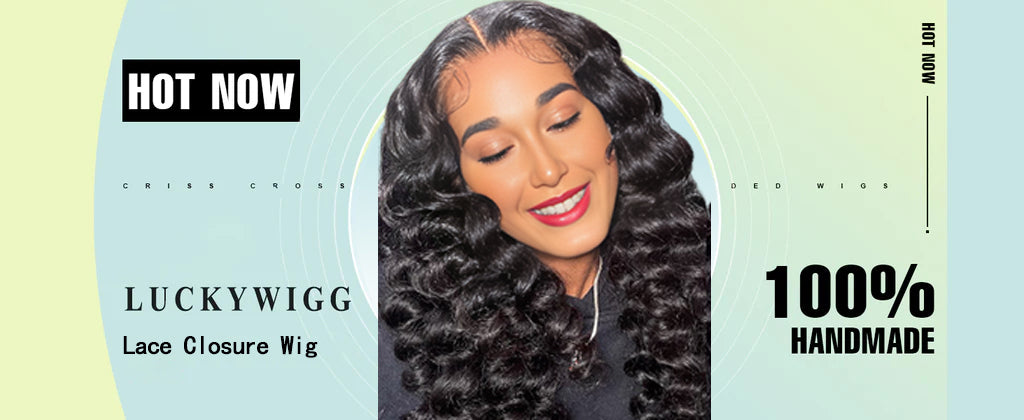 Loose Deep Wave Natural Black 4x4 Transparent Lace Closure Pre Plucked Wig with Baby Hair