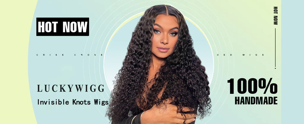 Invisible Knots HD Lace Water Wave Human Hair Wigs Pre Cut Wigs Glueless Wig Pre Plucked