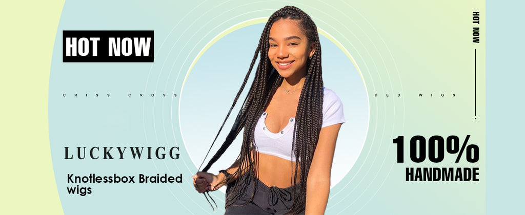 Knotless Cornrow Lace Front Box Braided Wigs