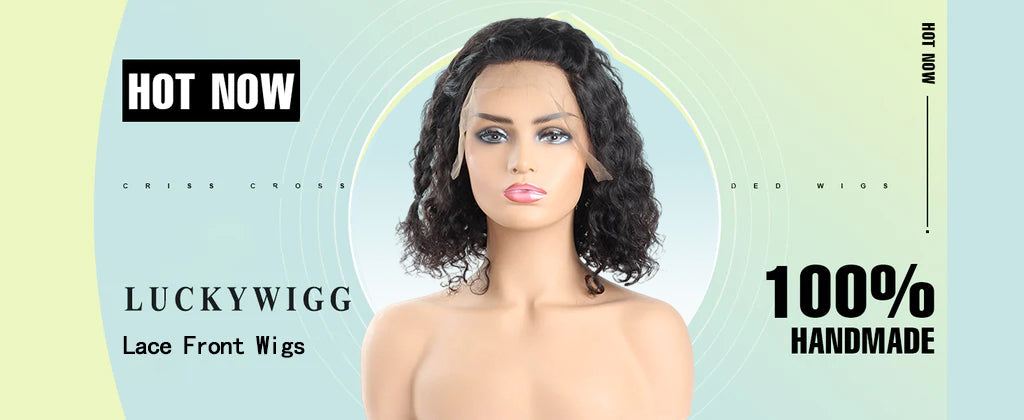 Hair Short Bob Wig Brazilian Curly Hair Wigs 180% Density Human Hair Lace Front Wigs