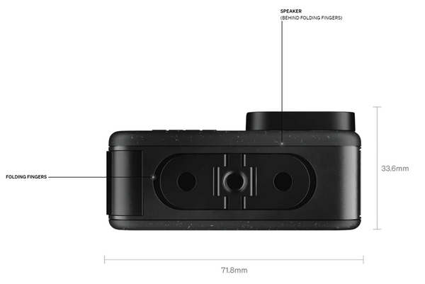 GoPro HERO12 Fingers with 1/4-20 bolt