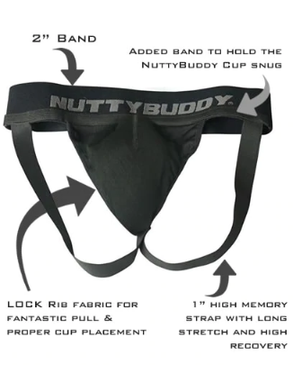NuttyBuddy Athletic Cup & Jock Combo