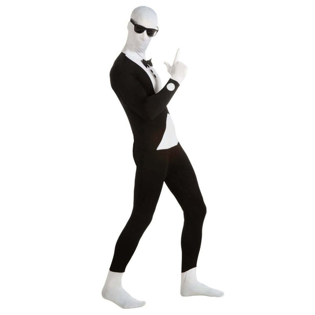 Morphsuit Tuxedo white Full Body Costume 