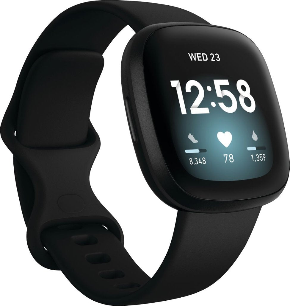 Fitbit - Versa 3 Health & Fitness Smartwatch - BlacK