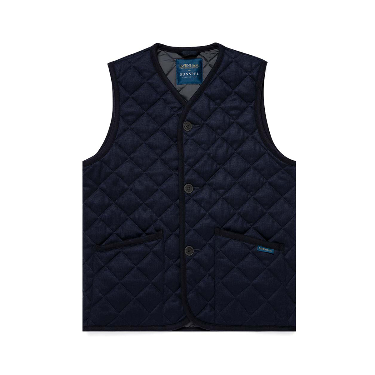 Sunspel X Lavenham Collarless Gilet Mens · ラベンハム ウェブストア