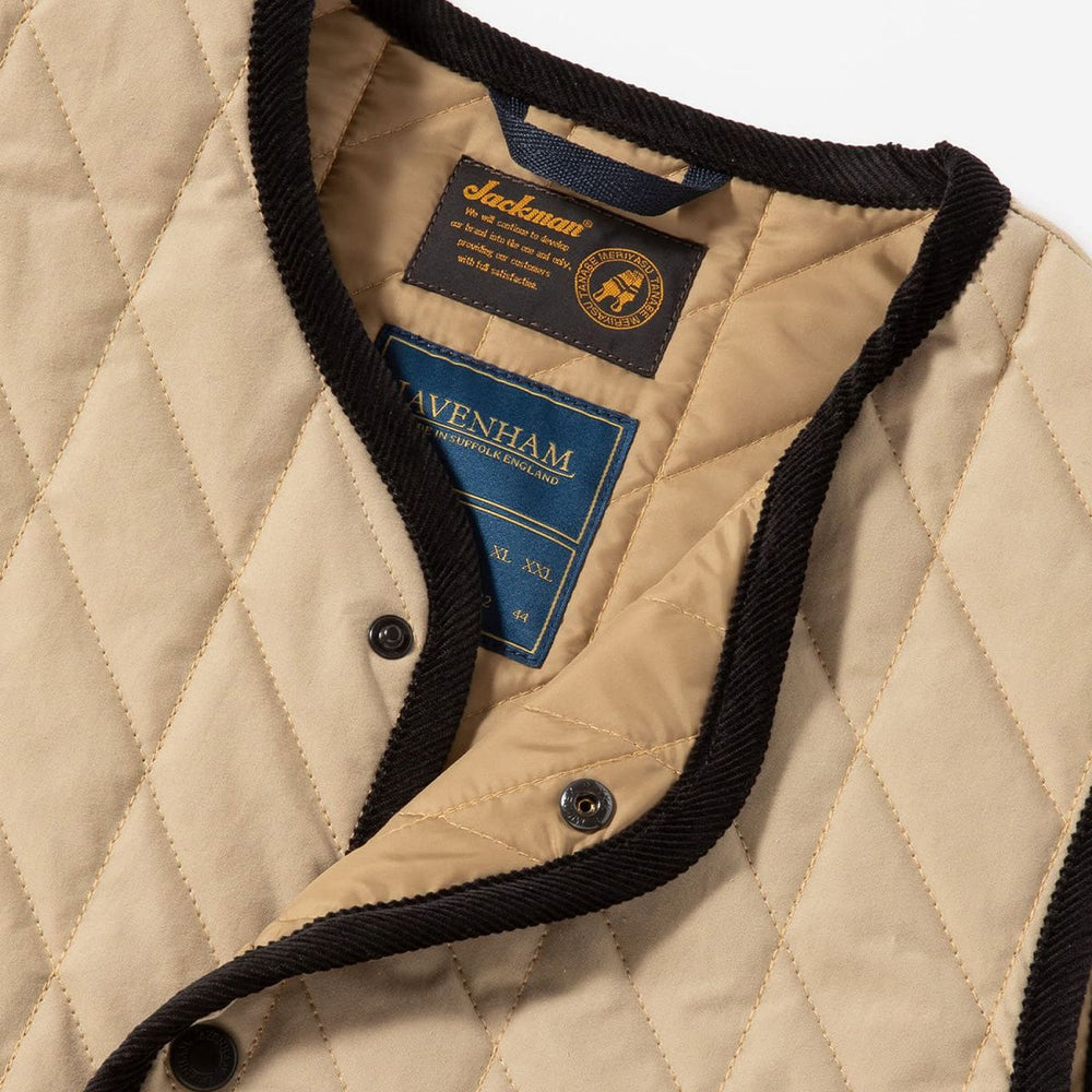 Jackman X Lavenham Bound Pocket Collarless Gilet · ラベンハム