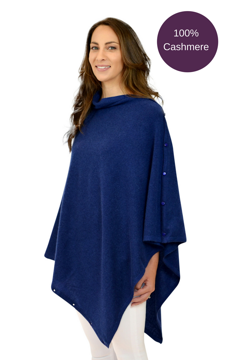 cashmere shawl with buttons