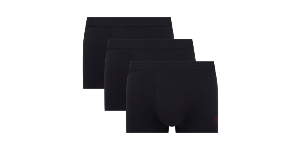 3-Pack Black Premium Cotton Boxer-briefs - McRabbit