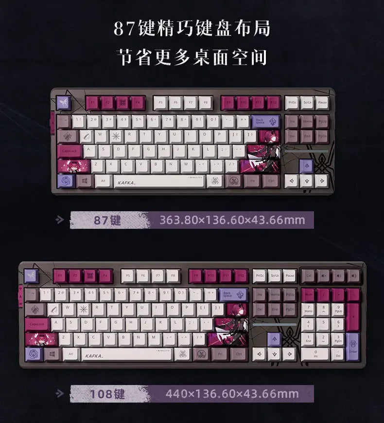 Honkai: Star Rail Kafka Mechanische Tastatur mit RGB-Hintergrundbeleuchtung3