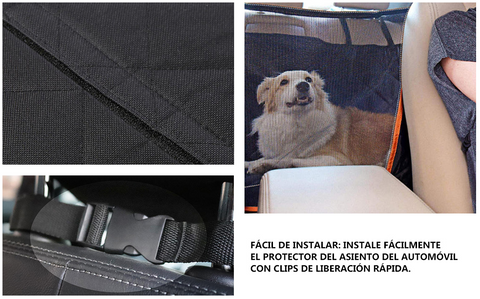 Funda coche perro alfombrilla asiento trasero de coche para mascota cu –  seleok