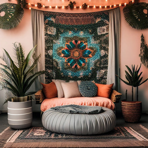 borderlight art-home decor-bohemian style-home interior-coy area