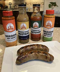 Sweet Diamond Foods brats and sauces