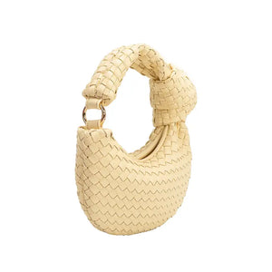 BRIGETTE KNOT MICRO BAG-YELLOW - Icon Haus 