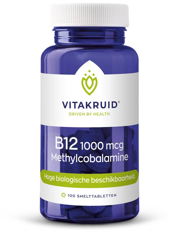 B12 1000 mcg methylcobalamine 100 tabletten - Vitakruid