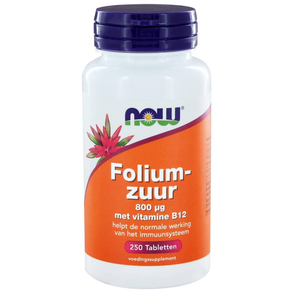 Foliumzuur 800 ug - NOW Foods