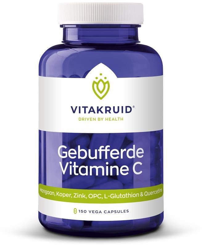 Gebufferde Vitamine C formule 180 capsules - Vitakruid