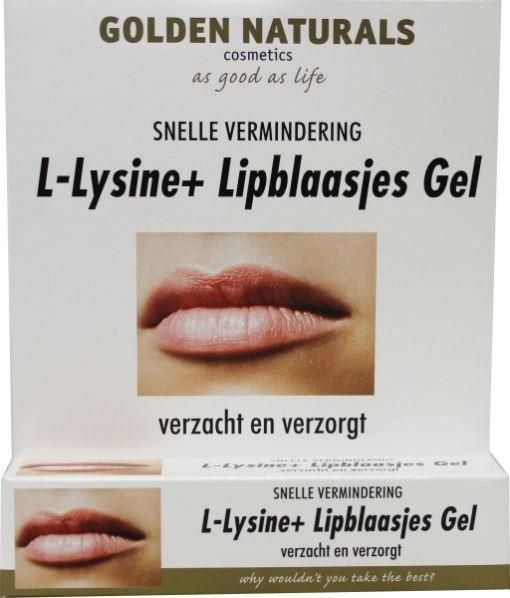 L-Lysine+ lipblaasjes gel tube - Golden Naturals