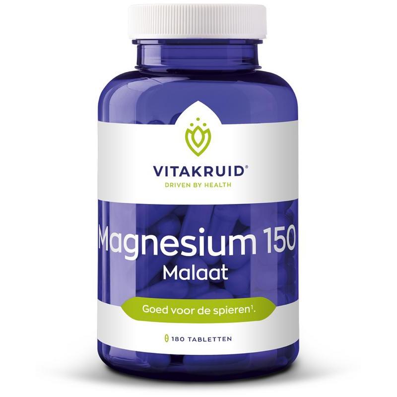 Magnesium 150 malaat 180 tabletten - Vitakruid