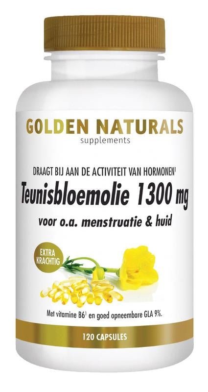 Teunisbloemolie 1300 mg - Golden Naturals