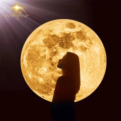 Lampe De Projection De La Lune Sur Terre, Lampe LED De Projection De La  Terre Par USB Pour Le Plafond De La Chambre, Cadeau, Décoration De Chambre